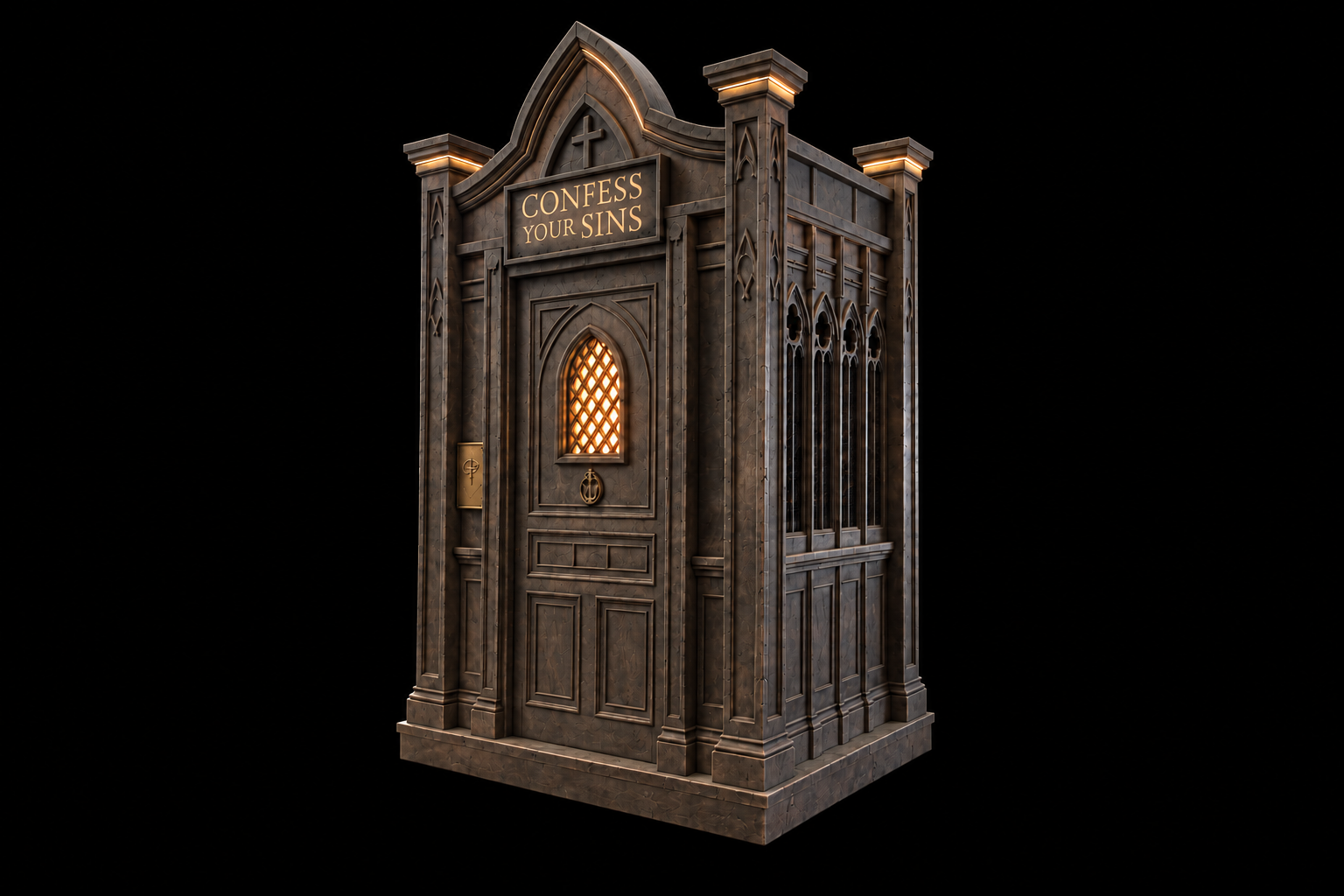 Confession Booth Escape Arcade concept